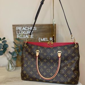 Louis Vuitton Pallas Monogram MM Cherise Interior